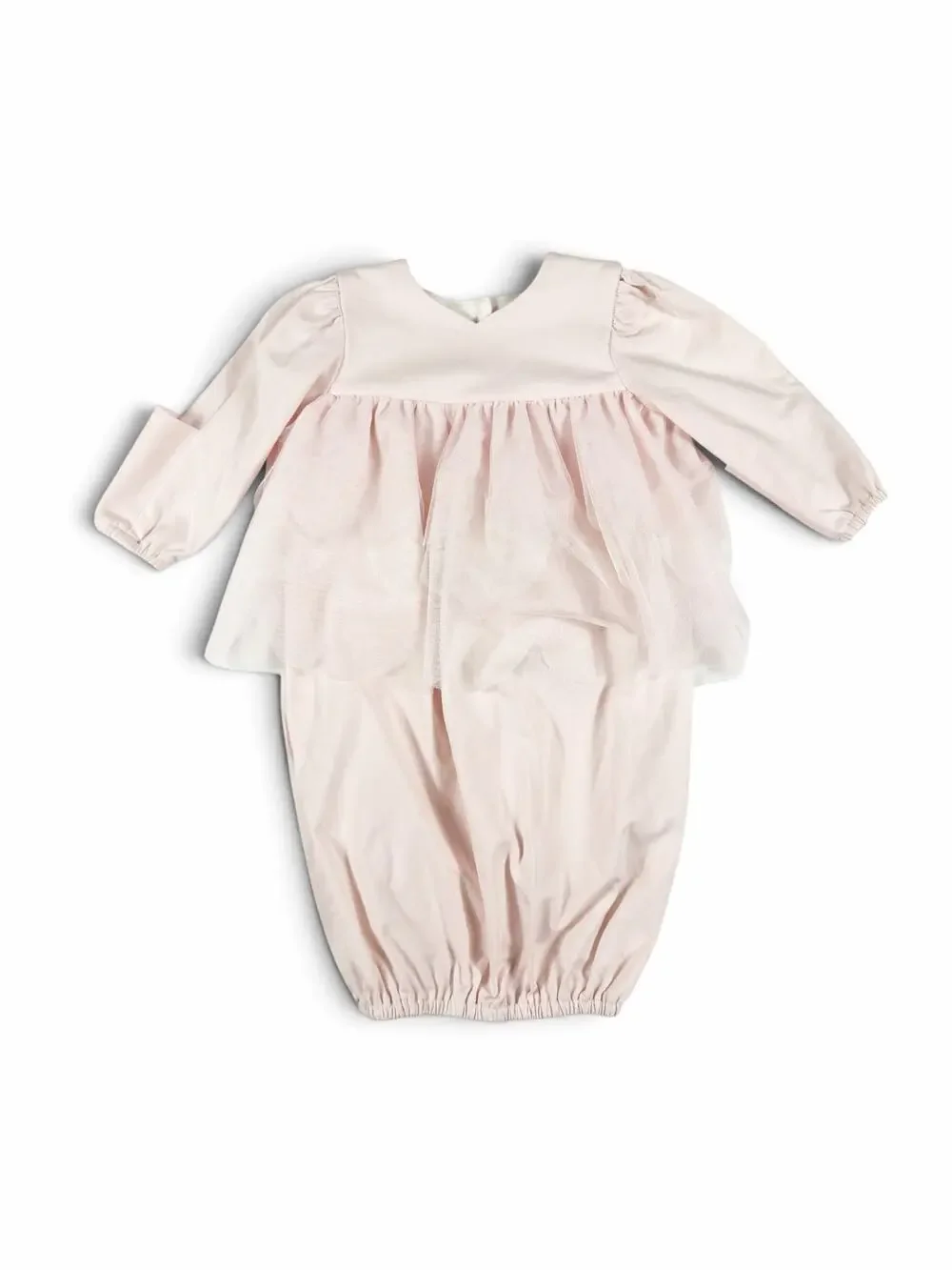 NEW Isobella & Chloe Pink Tulle Layette Sack Gown Newborn NB